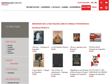 Tablet Screenshot of boutique.grimaldiforum.com